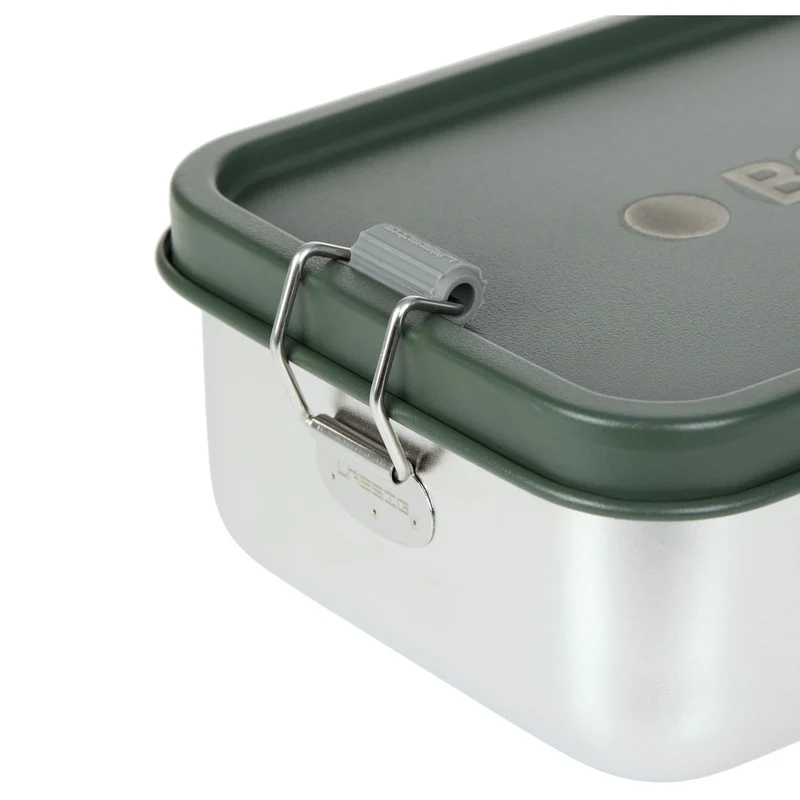 Lässig Lunchbox Stainless Steel Solid 18 cm - Fiambrera (Bold Dark Olive)