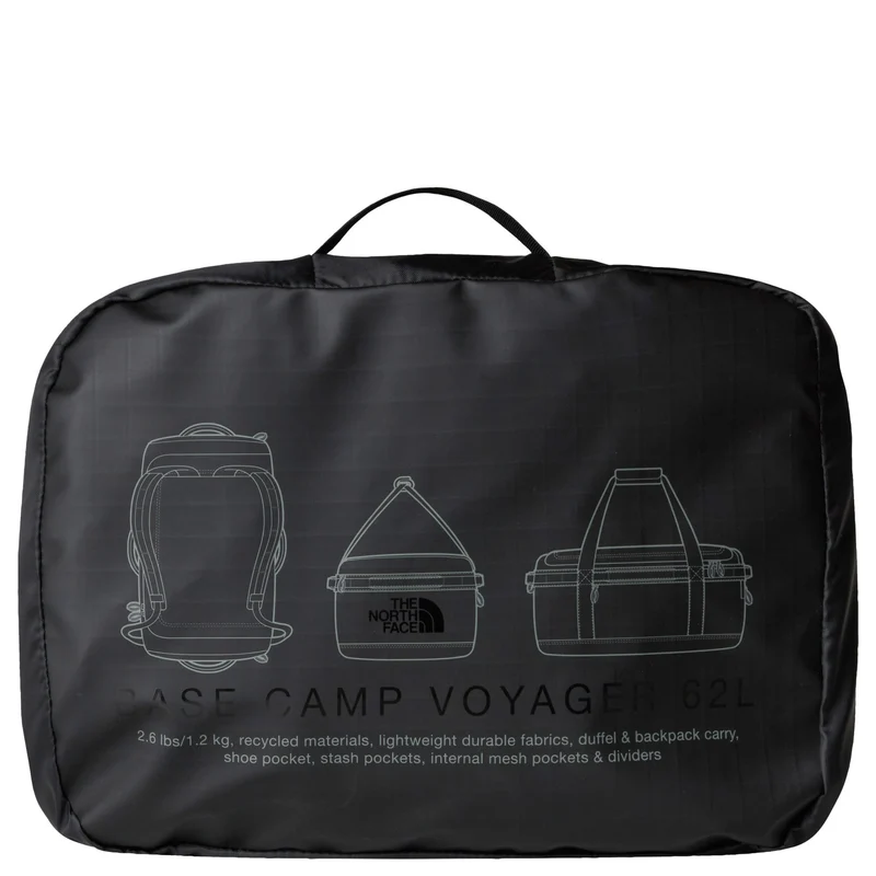 The North Face Base Camp Voyager Duffel 62 - Bolsa de viaje 68.6 cm (tnf black/asphalt grey)