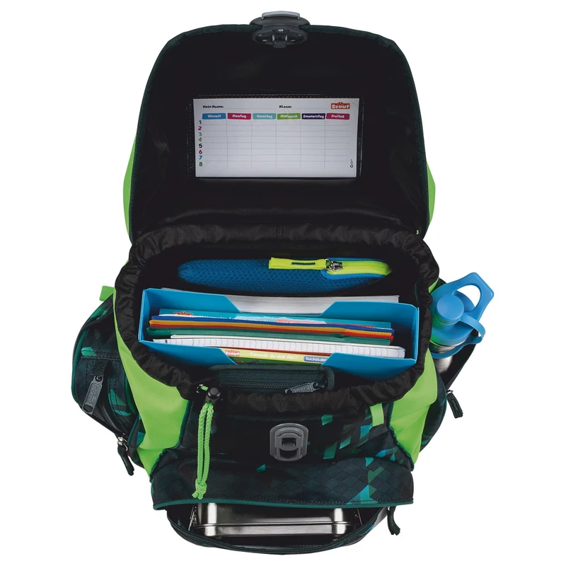 Scout Alpha DIN - Mochila escolar Set 4 tlg. (Cubes)
