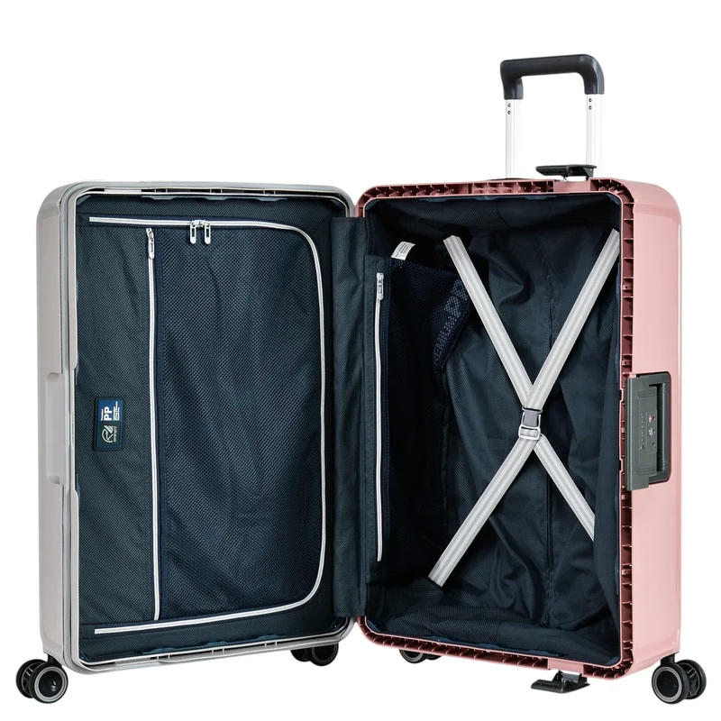 Eminent VERTICA - Trolley de 4 ruedas 68 cm (grau/rosa)