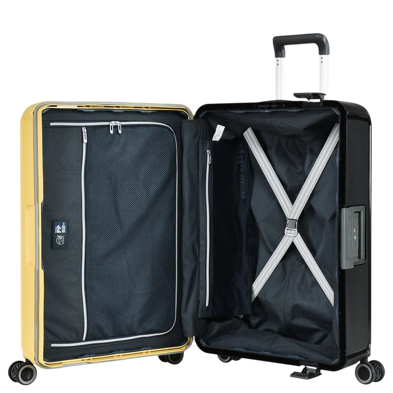 Eminent VERTICA - Trolley de 4 ruedas 68 cm (schwarz/gelb)