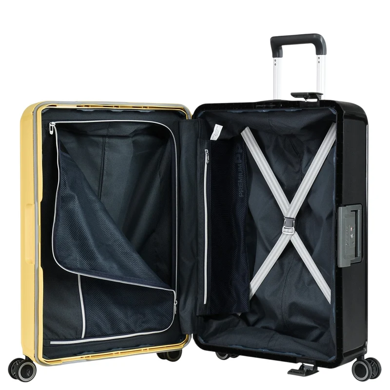 Eminent VERTICA - Trolley de 4 ruedas 68 cm (schwarz/gelb)