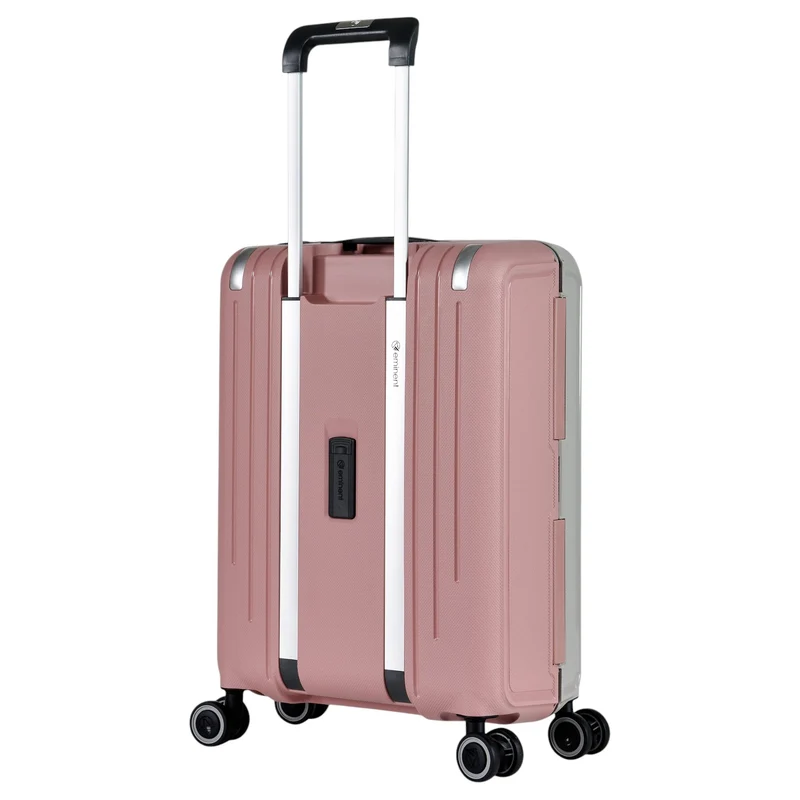Eminent VERTICA - Trolley de cabina con 4 ruedas 55 cm (grau/rosa)