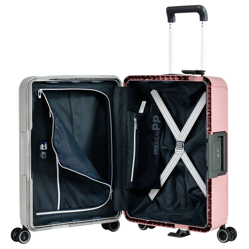 Eminent VERTICA - Trolley de cabina con 4 ruedas 55 cm (grau/rosa)