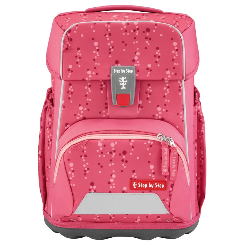 Step by Step Basis - Set de mochila escolar 4 piezas (Pink Bubbles)