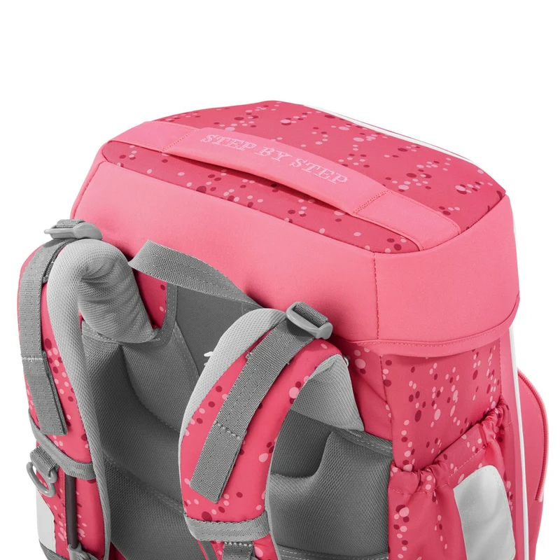Step by Step Basis - Set de mochila escolar 4 piezas (Pink Bubbles)