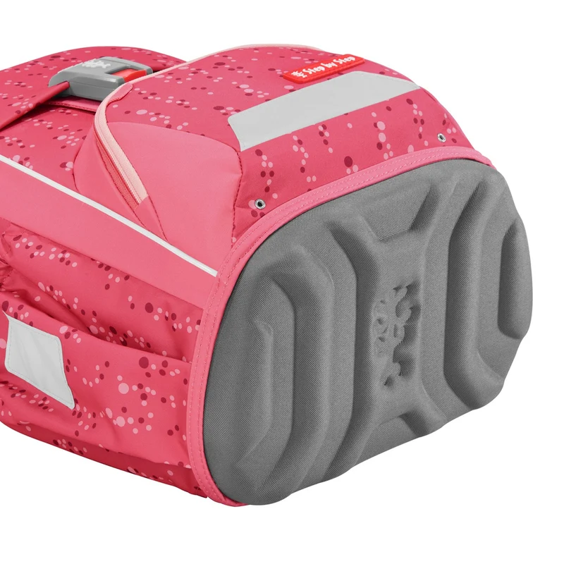 Step by Step Basis - Set de mochila escolar 4 piezas (Pink Bubbles)
