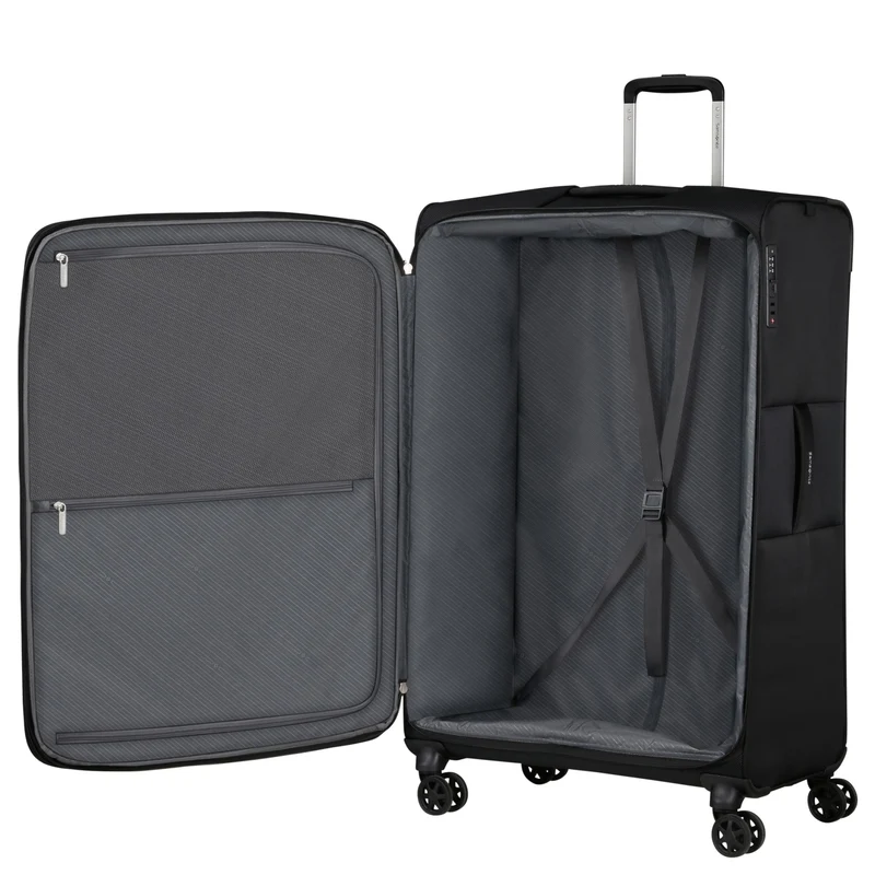 Samsonite Base Breeze - Trolley de 4 ruedas 78 cm expandible (black)