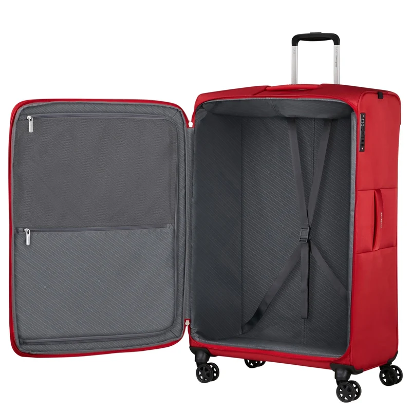 Samsonite Base Breeze - Trolley de 4 ruedas 78 cm expandible (red)