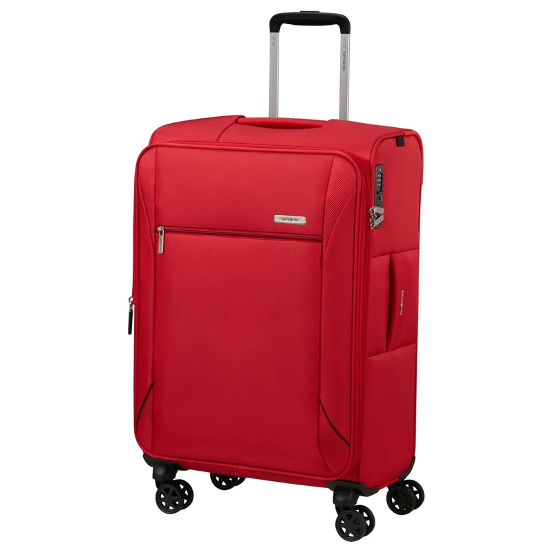 Samsonite Base Breeze - Trolley de 4 ruedas 67 cm expandible (red)
