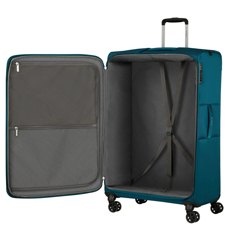 Samsonite Base Breeze - Trolley de 4 ruedas 78 cm expandible (petrol blue)