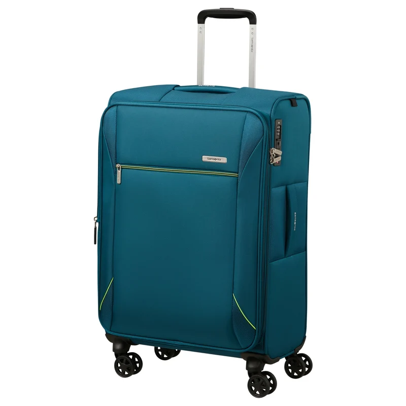 Samsonite Base Breeze - Trolley de 4 ruedas 67 cm expandible (petrol blue)