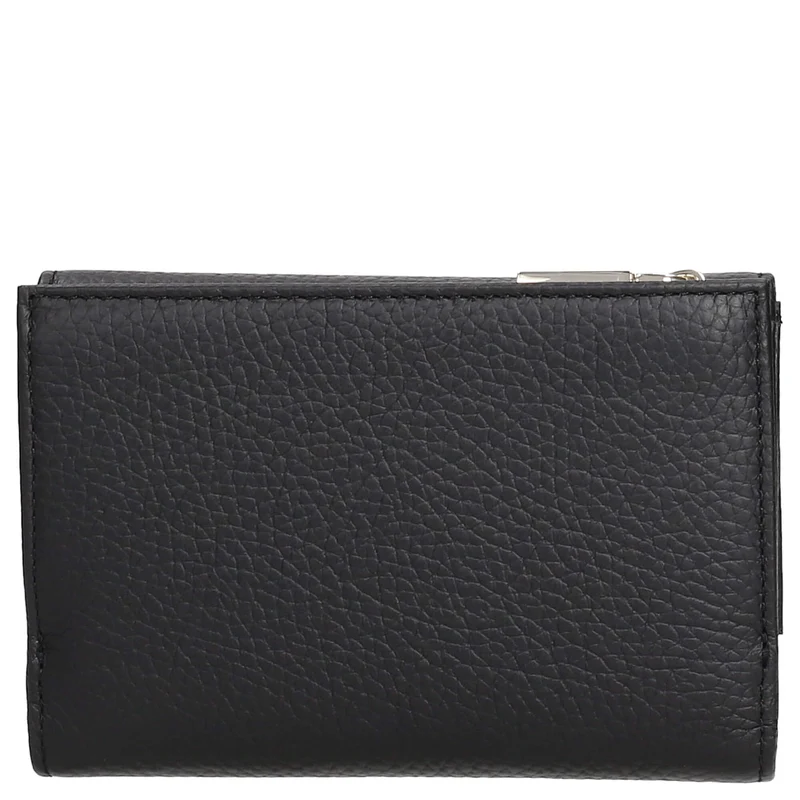 Coccinelle Metallic Soft - Cartera 12cc 14 cm (black)