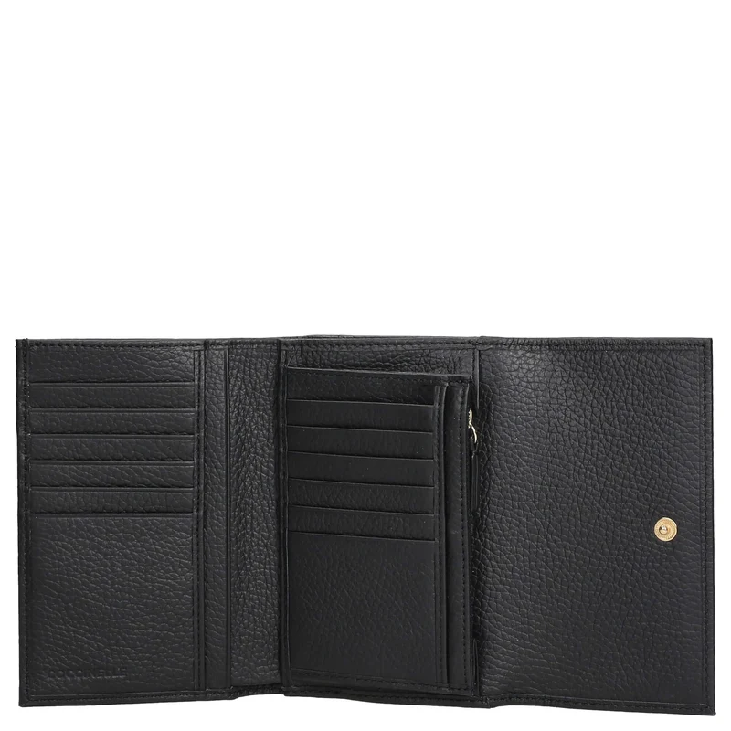 Coccinelle Metallic Soft - Cartera 12cc 14 cm (black)
