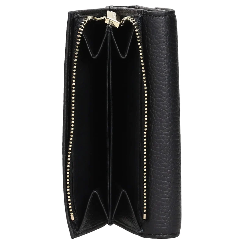 Coccinelle Metallic Soft - Cartera 12cc 14 cm (black)