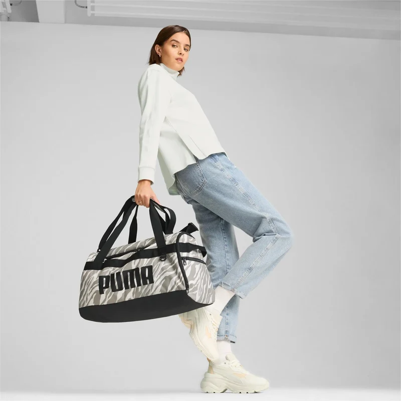 Puma Challenger Duffel Bag S - Bolsa de deporte 51 cm (color: alpine snow-oak branch-animal)