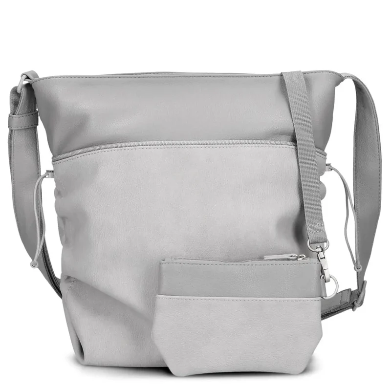 zwei Jana J120 - Bolso bandolera 33 cm (nubuk-ice)