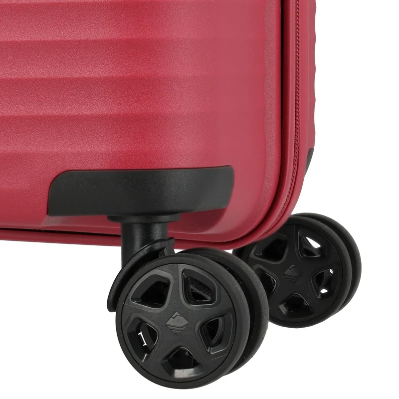 Travelite Air Stripe - Trolley de cabina slim con 4 ruedas 55 cm (red)