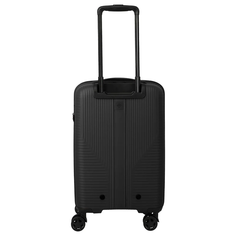Travelite Air Stripe - Trolley de cabina slim con 4 ruedas 55 cm (black)