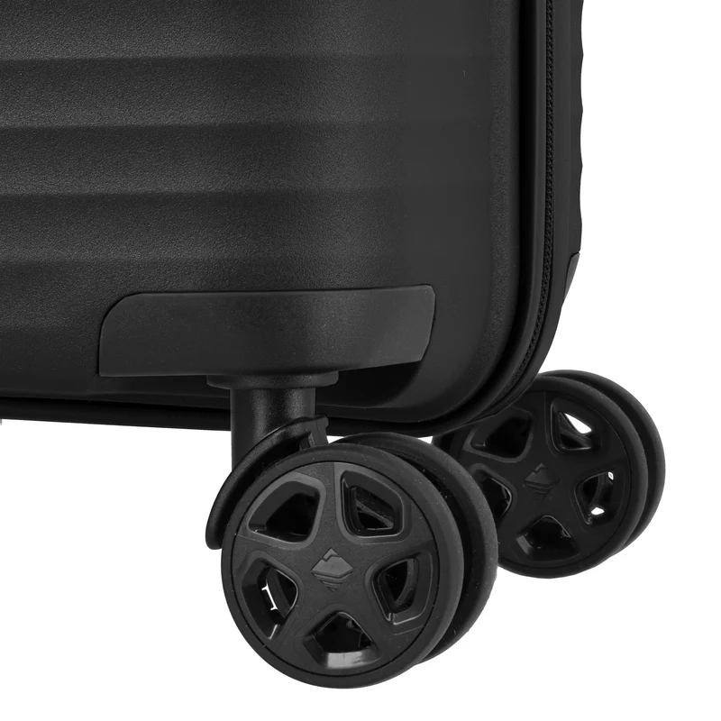 Travelite Air Stripe - Trolley de cabina slim con 4 ruedas 55 cm (black)