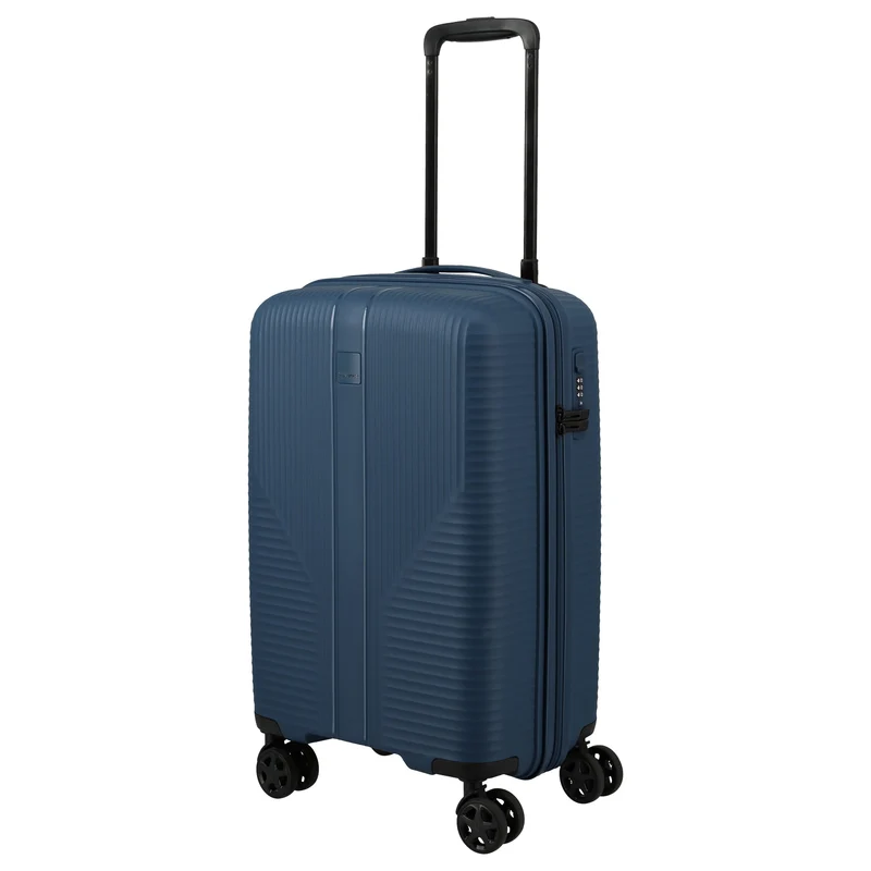 Travelite Air Stripe - Trolley de cabina con 4 ruedas Slim 55 cm (navy)