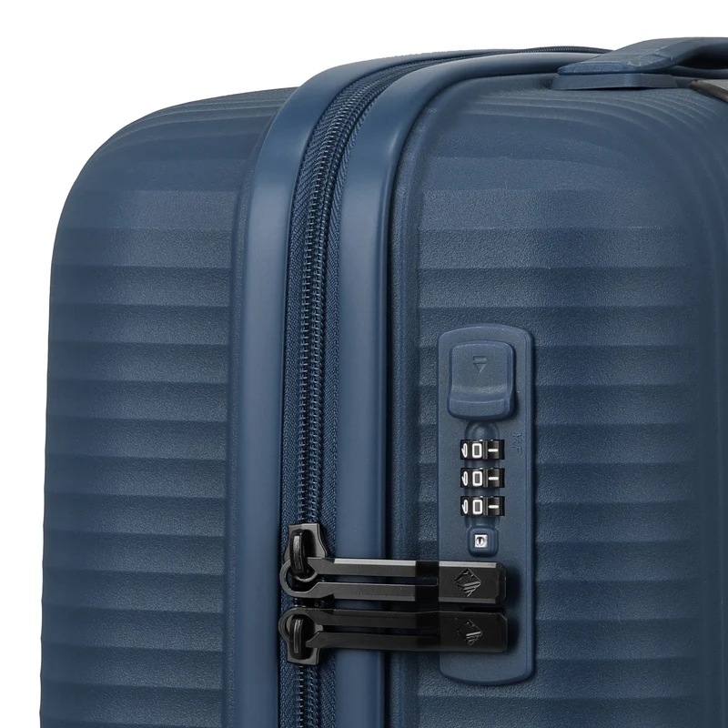 Travelite Air Stripe - Trolley de cabina con 4 ruedas Slim 55 cm (navy)