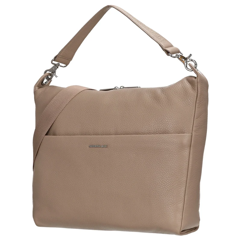 Mandarina Duck Mellow Leather Hobo - Bolso de hombro 33 cm (warm taupe)