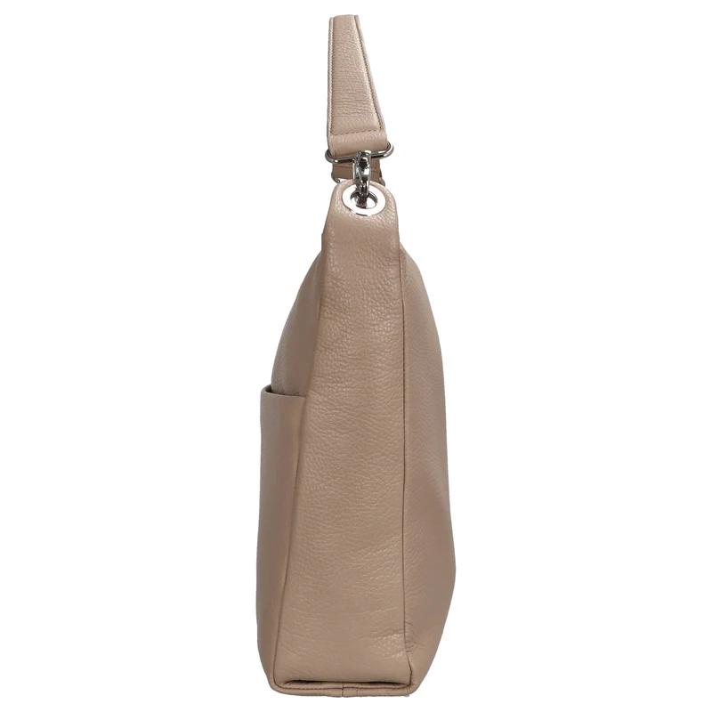 Mandarina Duck Mellow Leather Hobo - Bolso de hombro 33 cm (warm taupe)