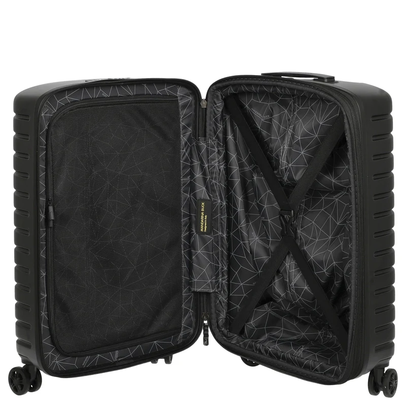 Mandarina Duck Flyduck - Trolley de cabina con 4 ruedas 55 cm expandible (black)