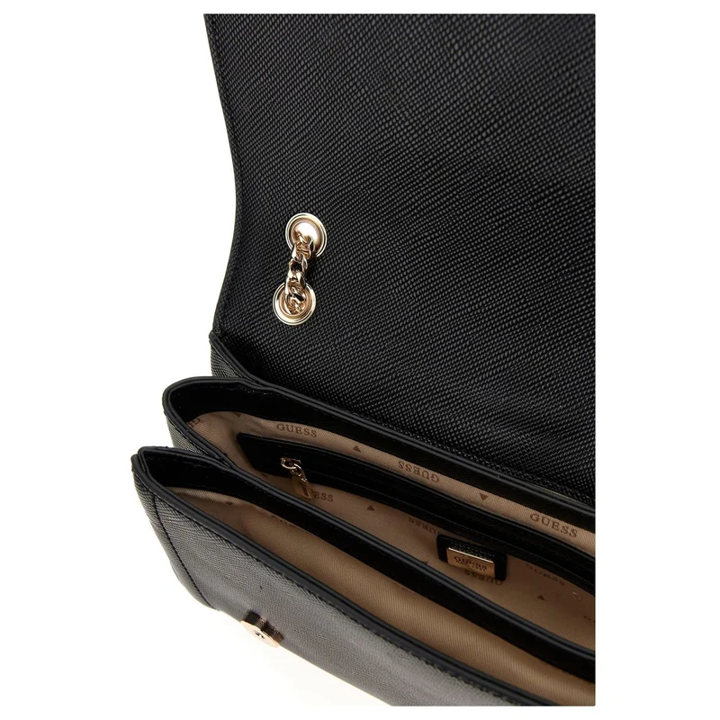 Guess Noelle Convertible XBody Flap - Bolso de hombro 24 cm (negro)