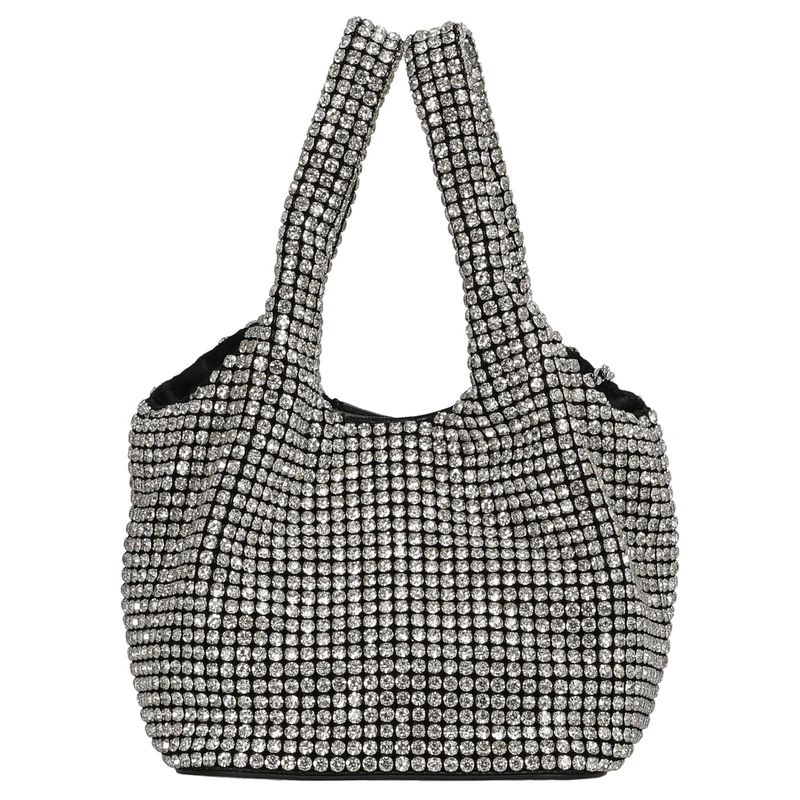 HUGO Women's Liora - Bolso de mano 14 cm (silver)