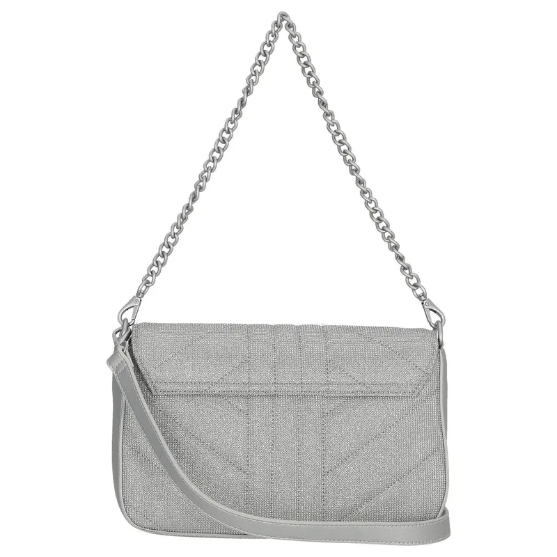 Valentino Bags Portobello - Bolso bandolera 25 cm (argento)