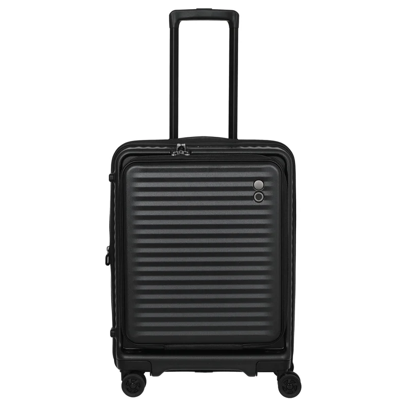 Echolac Celestra FA - Trolley de cabina con 4 ruedas 14" S 55 cm expandible USB (black)