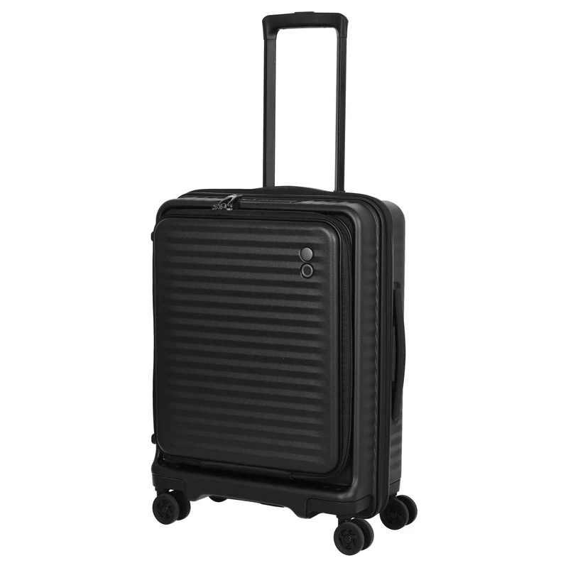 Echolac Celestra FA - Trolley de cabina con 4 ruedas 14" S 55 cm expandible USB (black)