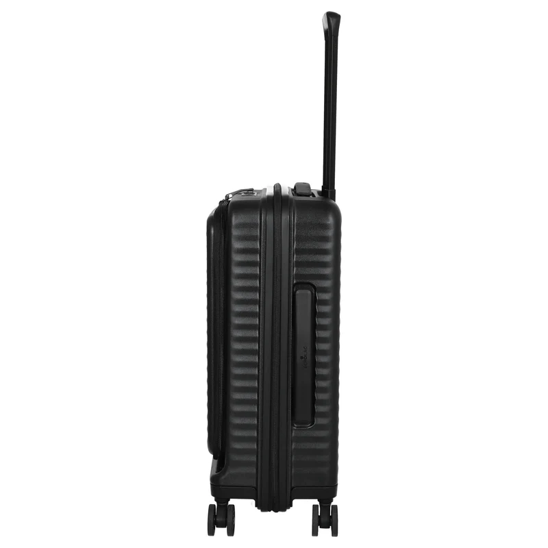 Echolac Celestra FA - Trolley de cabina con 4 ruedas 14" S 55 cm expandible USB (black)