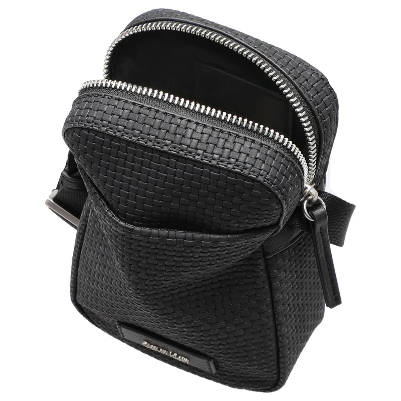 Calvin Klein Embossed Wovan - Bolso bandolera 17 cm (black)