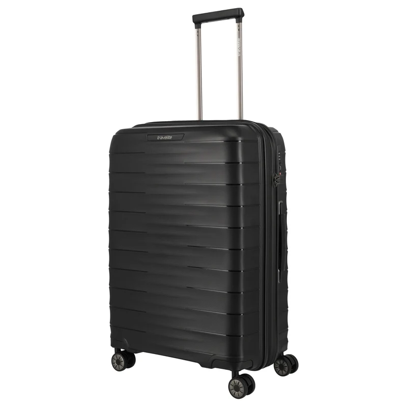 Travelite Mooby - Trolley de 4 ruedas M 66 cm expandible (black)