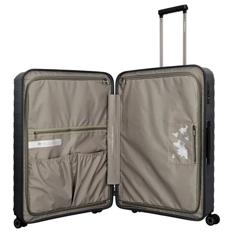 Travelite Mooby - Set de trolley con 4 ruedas L/M/S 3 pzas. expandible (black)