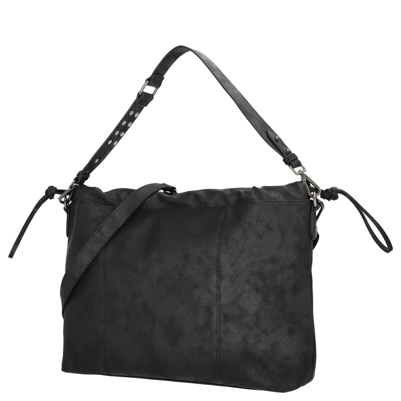 FREDsBRUDER Rebel At Heart Squeezy Hobo - Bolso de hombro 49 cm (black)