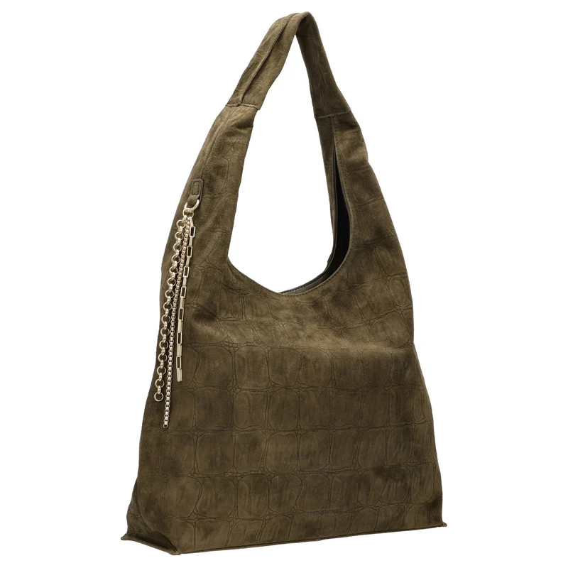 FREDsBRUDER Velvet Wild Hobo - Bolso bandolera 39 cm (khaki)