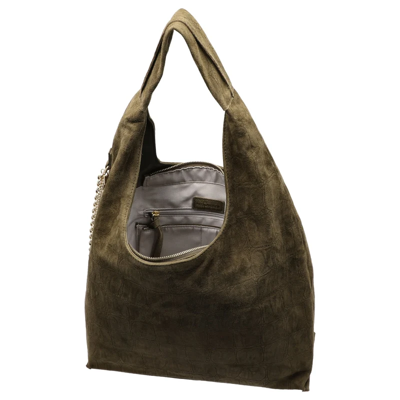 FREDsBRUDER Velvet Wild Hobo - Bolso bandolera 39 cm (khaki)