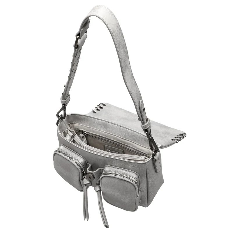 FREDsBRUDER Rebel At Heart - Bolso de hombro 26 cm (silver)