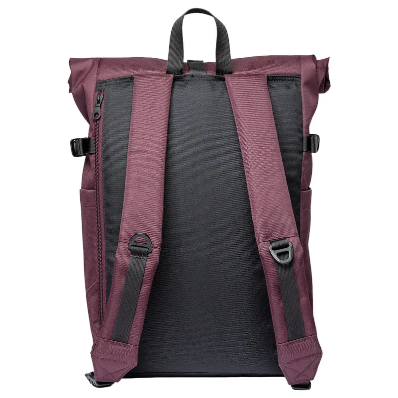 Sandqvist Icon Rolltop - Mochila M 14" 60 cm (verde oliva con cuero negro)