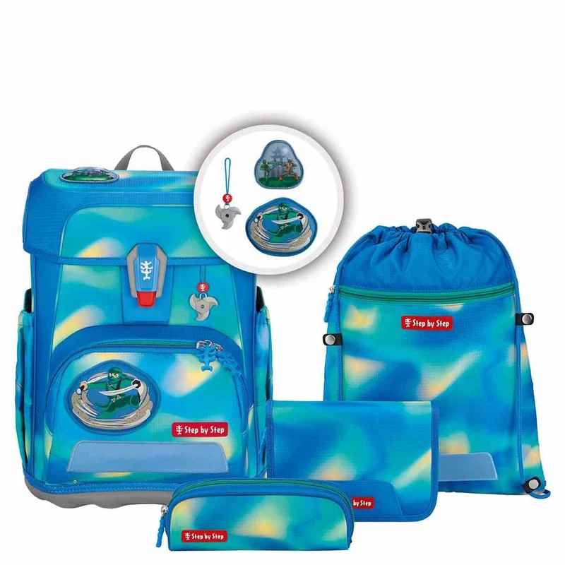 Step by Step Cloud Flash - Set de mochila escolar 5 piezas (Ninja Zazu)