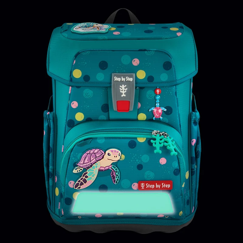Step by Step Cloud - Set de mochila escolar 5 piezas (Turtle Josie)