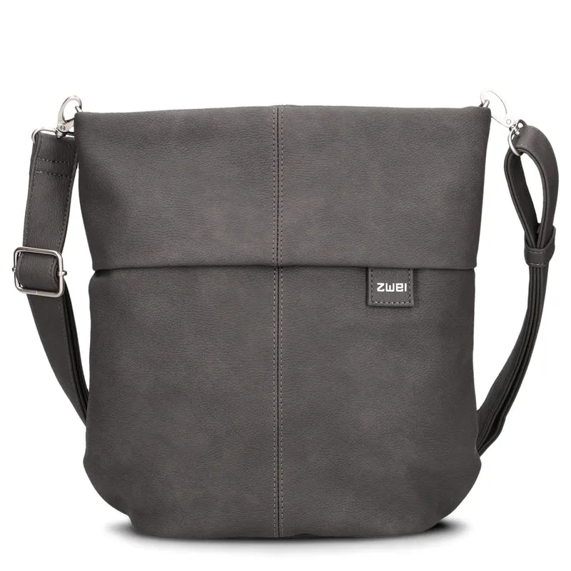 zwei Mademoiselle M90 - Bolso bandolera 28 cm (nubuk-stone)