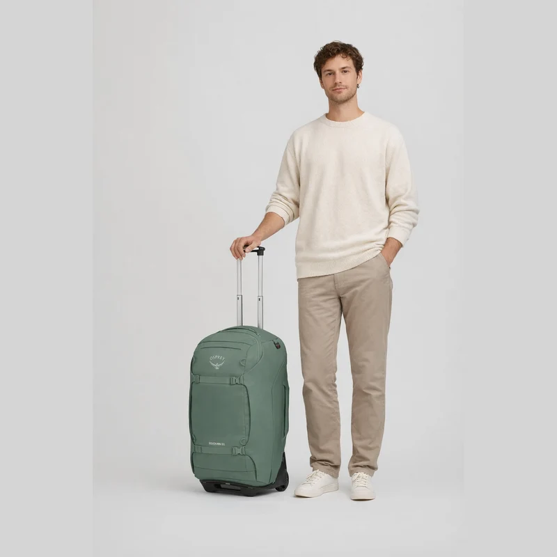 Osprey Sojourn 80 - Trolley mochila con 2 ruedas 75 cm (koseret green)