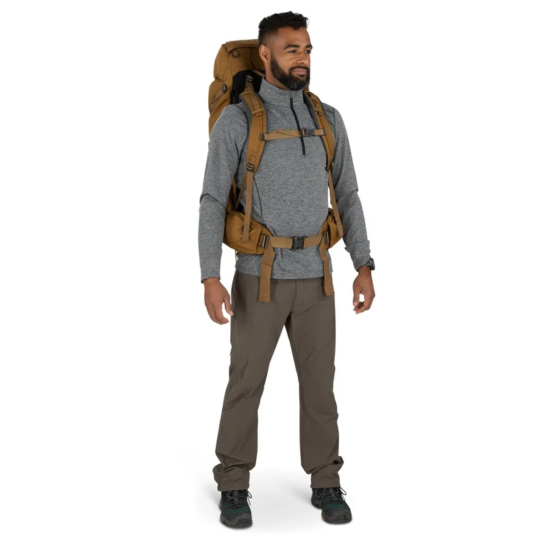 Osprey Rook 50 - Mochila de trekking 75 cm (histosol brown/rhino grey)