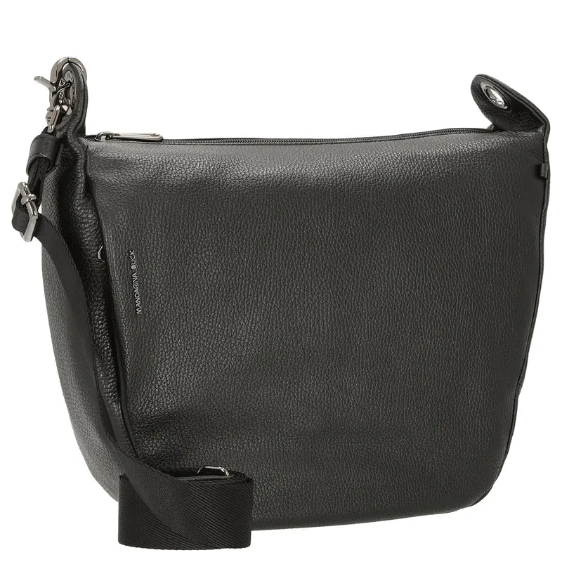 Mandarina Duck Mellow Leather - Bolso bandolera 34 cm (nero)