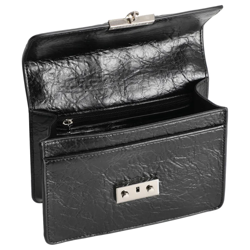 Seidenfelt Roros - Bolso de hombro 21 cm (glossy black)